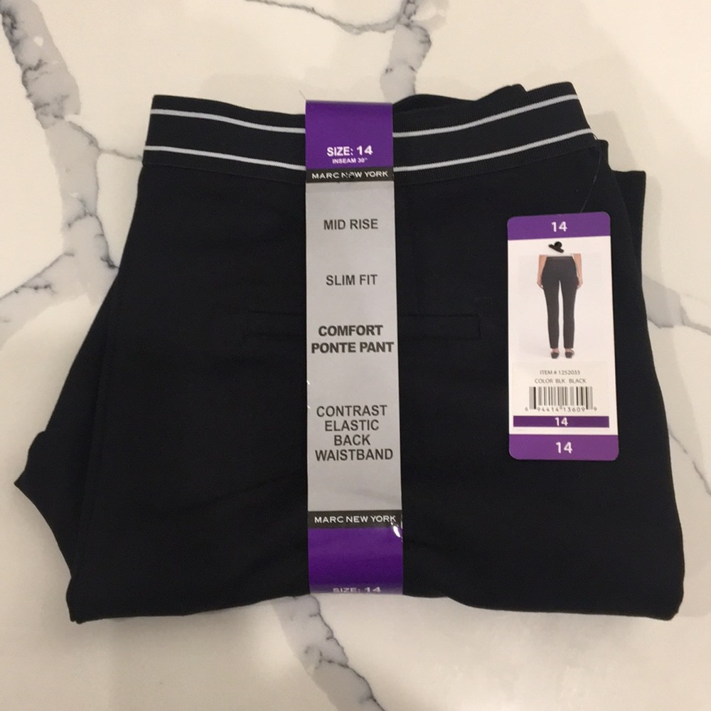 Black Comfort Work Pants